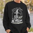 Skeleton Reading Book Club Just One More Chapter Crew Sweatshirt Gifts for Him