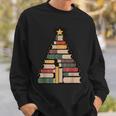 Snowy Book Tree Christmas For Readers And Librarians Sweatshirt Gifts for Him