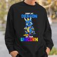 Sorry My Dragon Ate Your Unicorn Cute Book Lover Sweatshirt Gifts for Him
