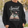 Spread Those Pages Like A Good Girl Bookworm Book Lover Sweatshirt Gifts for Him