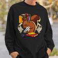 Squirrel Reading Book Cute Forest Animal Sweatshirt Gifts for Him Squirrel Reading Book Cute Forest Animal Sweatshirt Gifts for Him