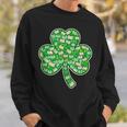 St Patricks Day Bookworm Shamrock Book Lover Sweatshirt Gifts for Him