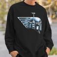 Star Wars The Book Of Boba Fett Chrome Helmet Logo Sweatshirt Gifts for Him