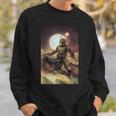Star Wars The Book Of Boba Fett Combat Pose Portrait Sweatshirt Gifts for Him
