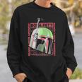 Star Wars The Book Of Boba Fett Helmet Text Stack Sweatshirt Gifts for Him