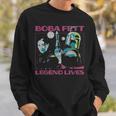 Star Wars The Book Of Boba Fett The Legend Lives Retro Sweatshirt Gifts for Him