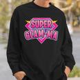 Super Glam-Ma Superhero Grandmother Comic Book Sweatshirt Gifts for Him