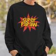 Super Grandfather Comic Book Hero Tshirt Super Papaw Sweatshirt Gifts for Him