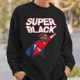 Superhero Pride Comic Book Lover African American Dad Sweatshirt Gifts for Him