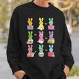 Teacher Easter Reading Bunnies Book Lover Bunny Sweatshirt Gifts for Him