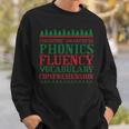Teacher Ugly Sweater Christmas Science Of Reading Sweatshirt Gifts for Him Teacher Ugly Sweater Christmas Science Of Reading Sweatshirt Gifts for Him