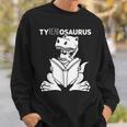 Teachersaurus Dinosaur Reading Book Reader Men Women Kids Sweatshirt Gifts for Him