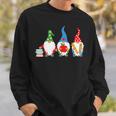 Three Gnomes School Books Pencil Apple Student Teacher For Men Women Girls Kids Sweatshirt Gifts for Him