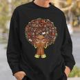 History Month Afro Book Lover Women Girls Librarian Sweatshirt Gifts for Him