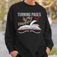 Turning Pages Is My Cardio Reading Book Novelty Shirt Sweatshirt Gifts for Him