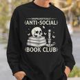 Unapologetically Anti-Social Book Club Introvert Reader Sweatshirt Gifts for Him