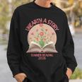 Unearth a Story 2026 Summer Reading Program Flowers Book Sweatshirt Gifts for Him