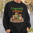 Unearth a Story Summer 2026 Dinosaur Reading Books Dino Sweatshirt Gifts for Him