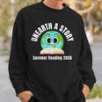 Unearth a Story Summer 2026 Reading Program Earth Read Book Sweatshirt Gifts for Him