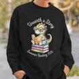 Unearth A Story Summer Reading 2026 Cute Dino Book Lover Sweatshirt Gifts for Him