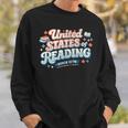 United States Of Reading Patriotic Book Lover Sweatshirt Gifts for Him