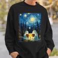 Van Gogh Starry Night Ghost Book Reading Camping Halloween Sweatshirt Gifts for Him Van Gogh Starry Night Ghost Book Reading Camping Halloween Sweatshirt Gifts for Him