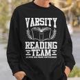 Varsity Reading Team Bookworm Book Lover Reader Sweatshirt Gifts for Him