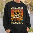 Vintage Cheetah Reading Book Wild About Reading Shirts Boys Sweatshirt Gifts for Him Vintage Cheetah Reading Book Wild About Reading Shirts Boys Sweatshirt Gifts for Him