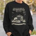 Vintage Introverted Book Club Antisocial Reader Gothic Vibe Sweatshirt Gifts for Him