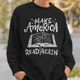Vintage Reading Reader Read Bibliomane Library Book Sweatshirt Gifts for Him