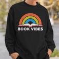 Vintage Retro Book Vibes Rainbow For Reading Lovers Sweatshirt Gifts for Him Vintage Retro Book Vibes Rainbow For Reading Lovers Sweatshirt Gifts for Him
