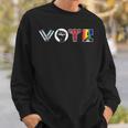 Vote Books Fist Ovaries LGTBQ Men Women Sweatshirt Gifts for Him