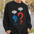 Wait What Comma Question Mark Reading Book Lover Teacher Sweatshirt Gifts for Him