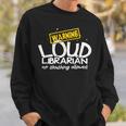 Warning Loud Librarian Library Bookkeeper Book Reading Sweatshirt Gifts for Him