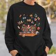 Whimsical Kids Reading Bookshelf Sweatshirt Gifts for Him