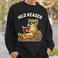 Wild Reader Cool Jaguar With Sunglasses Reading Book Kids Sweatshirt Gifts for Him