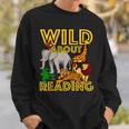 Wild About Reading Back To School Teacher Books Read Sweatshirt Gifts for Him Wild About Reading Back To School Teacher Books Read Sweatshirt Gifts for Him