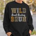 Wild About Reading Kid Love Wild Animal Books Back To School Sweatshirt Gifts for Him Wild About Reading Kid Love Wild Animal Books Back To School Sweatshirt Gifts for Him