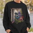 Wildflower Summer Floral Book Horror Gothic Graphic Sweatshirt Gifts for Him