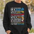 I Will Read Books On A Boat & Everywhere Reading Kids Sweatshirt Gifts for Him I Will Read Books On A Boat & Everywhere Reading Kids Sweatshirt Gifts for Him