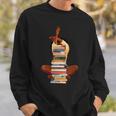 Woman And Books Stack Afro Girl Book Lover Sweatshirt Gifts for Him Woman And Books Stack Afro Girl Book Lover Sweatshirt Gifts for Him