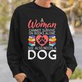 A Woman Cannot Survive On Books Alone She Also Needs a Dog Sweatshirt Gifts for Him A Woman Cannot Survive On Books Alone She Also Needs a Dog Sweatshirt Gifts for Him