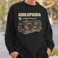 Women's Abibliophobia Ruined My Wallet Book Lover Sweatshirt Gifts for Him Women's Abibliophobia Ruined My Wallet Book Lover Sweatshirt Gifts for Him