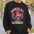 Womens Book Girl Summer Beach Vacation Book Lover Sweatshirt Gifts for Him