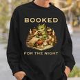 Women's Booked For The Night Dragon Book Reader Sweatshirt Gifts for Him
