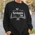 Women's Bookmas Time Reading Book Lover Holiday Print Apparel Sweatshirt Gifts for Him Women's Bookmas Time Reading Book Lover Holiday Print Apparel Sweatshirt Gifts for Him