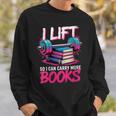 Women's I Lift So I Can Carry More Books Reader Gym Book Lover Sweatshirt Gifts for Him Women's I Lift So I Can Carry More Books Reader Gym Book Lover Sweatshirt Gifts for Him
