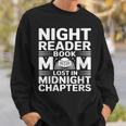 Women's Night Reader Book Mom Lost In Midnight Chapters Sweatshirt Gifts for Him Women's Night Reader Book Mom Lost In Midnight Chapters Sweatshirt Gifts for Him