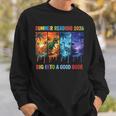 Women's Summer Reading 2026 Unearth A Story Dinosaur Books Sweatshirt Gifts for Him Women's Summer Reading 2026 Unearth A Story Dinosaur Books Sweatshirt Gifts for Him