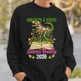 Women's Unearth A StoryRex Reading Book Floral Summer Reading Sweatshirt Gifts for Him